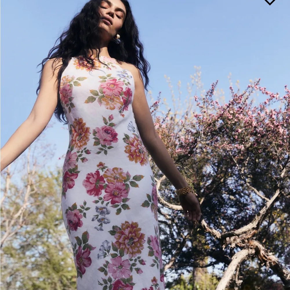 Reformation Floral Sleeveless Maxi Dress